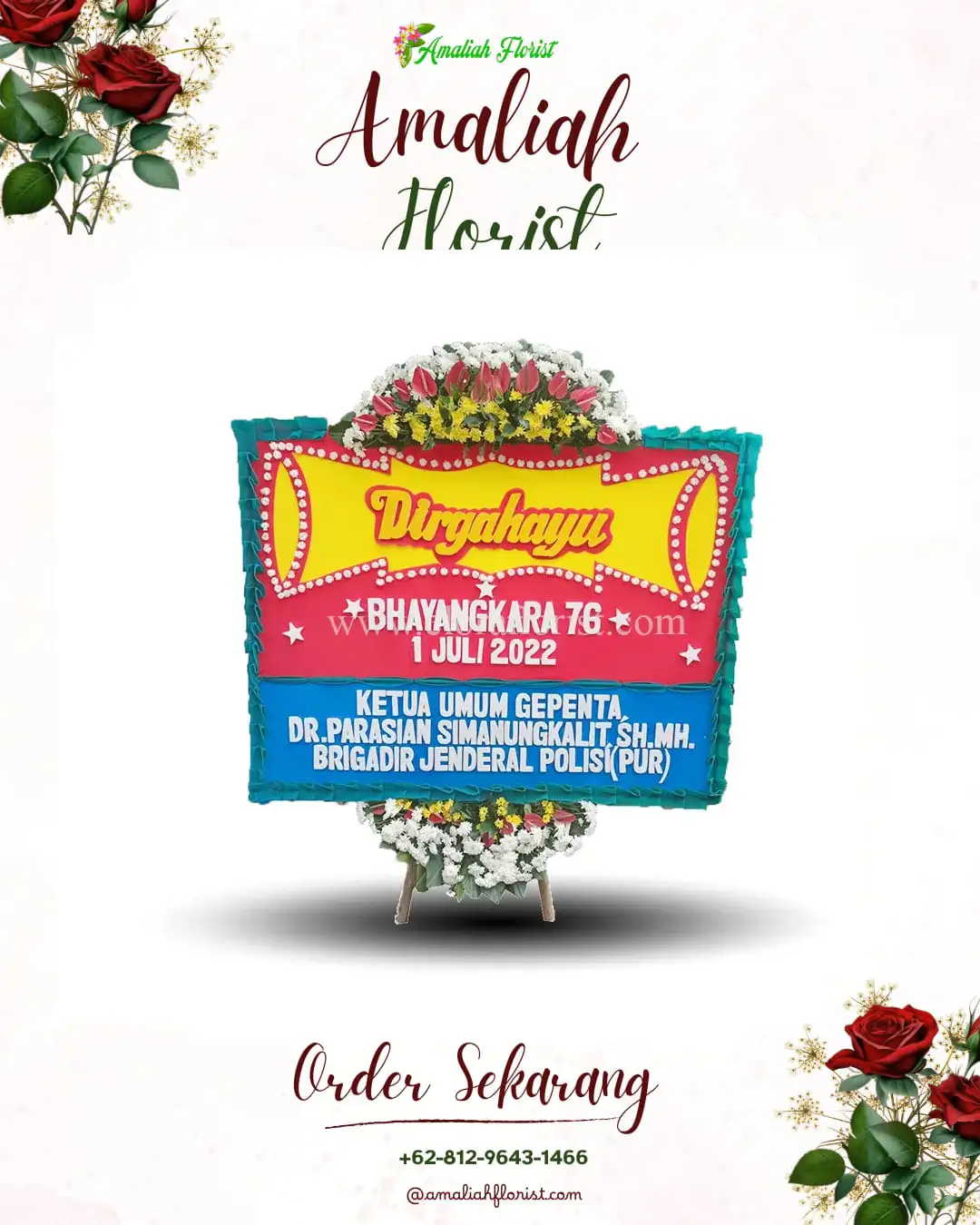 Papan Bunga HUT Ulang Tahun Muara Sugihan